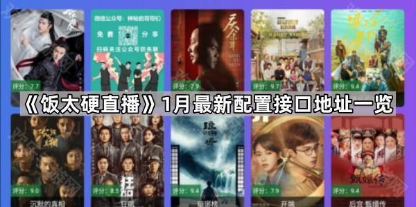 《飯太硬直播》最新配置接口地址一覽2025