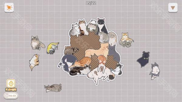 擠在一起的貓貓正版