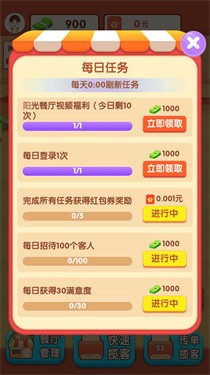 陽光餐廳賺錢版